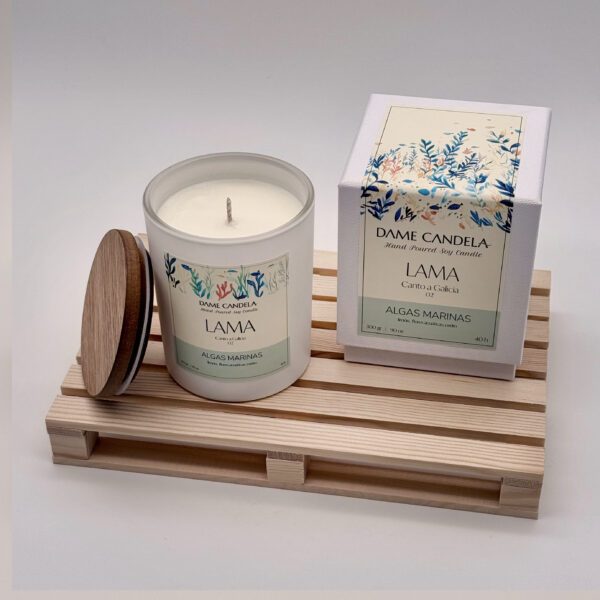 Vela aromática LAMA de Algas Marinas - Imagen 2
