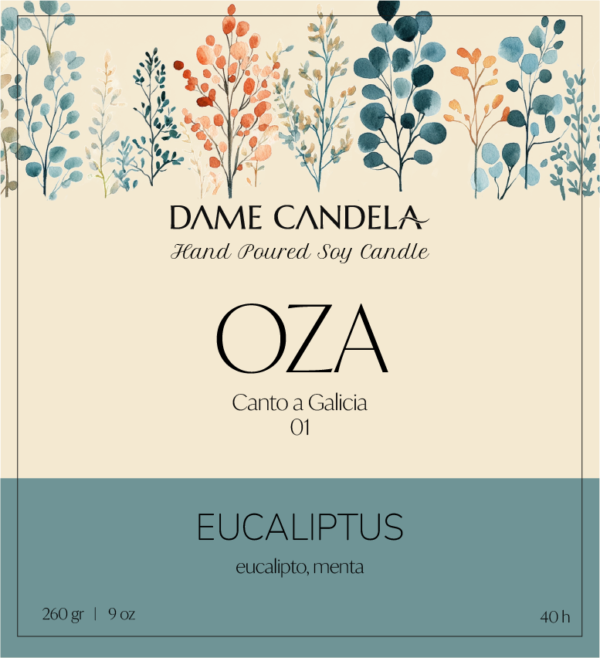 Vela aromática OZA de Eucaliptus - Imagen 3