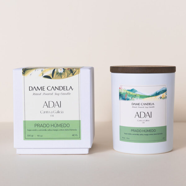 Vela aromática ADAI de Prado Húmedo - Imagen 2