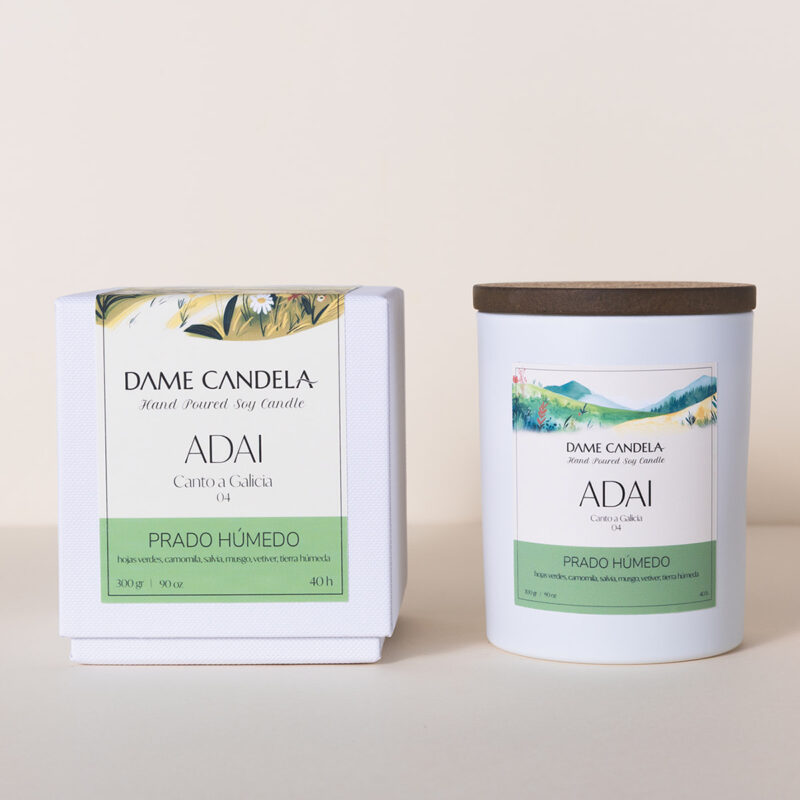 Vela aromática ADAI de Prado Húmedo - Imagen 2