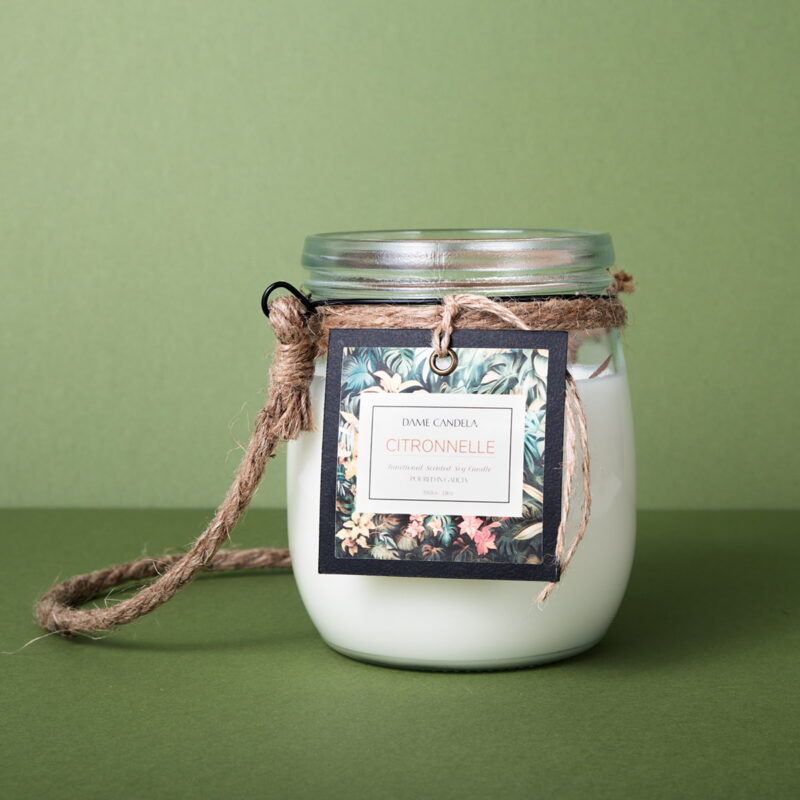 Vela aromática CITRONNELLE en FRASCO